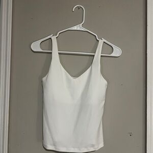 Aerie White Fitted Tank Top
